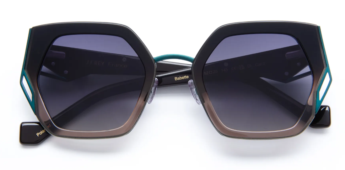 J.F.REY BABETTE Hexagonal Polarized Sunglasses