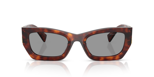 MIU MIU Rectangle Shiny Acetate Sunglasses