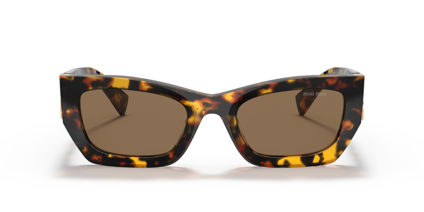 MIU MIU Rectangle Shiny Acetate Sunglasses