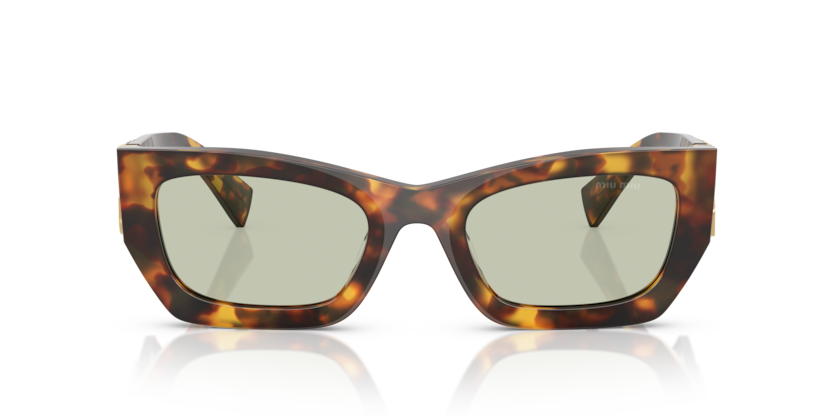 MIU MIU Rectangle Shiny Acetate Sunglasses