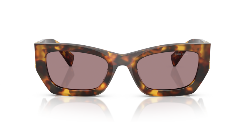 MIU MIU Rectangle Shiny Acetate Sunglasses