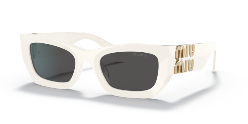 MIU MIU Rectangle Shiny Acetate Sunglasses