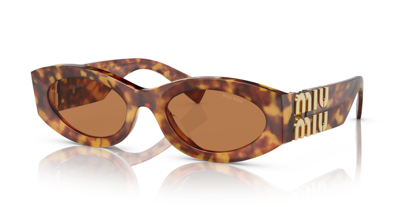 MIU MIU Oval Acetate Sunglasses