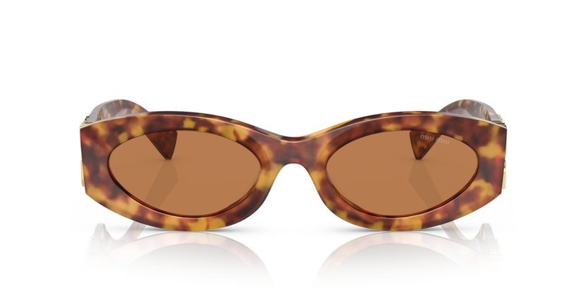 MIU MIU Oval Acetate Sunglasses