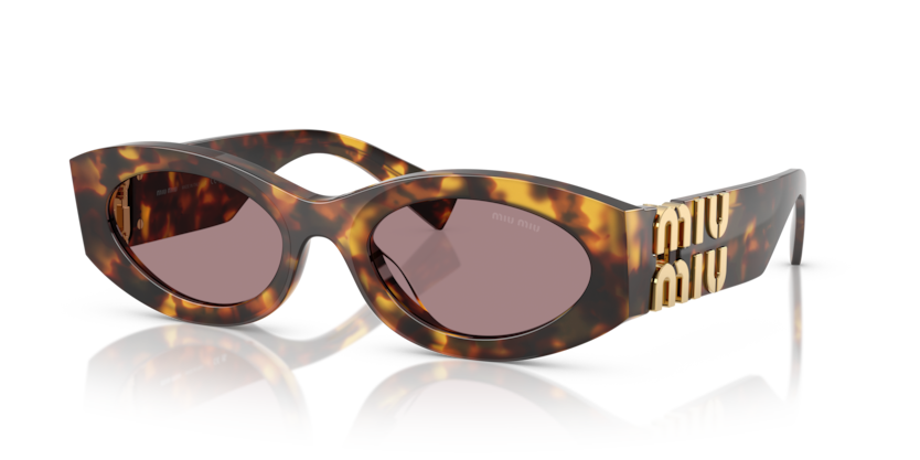MIU MIU Oval Acetate Sunglasses