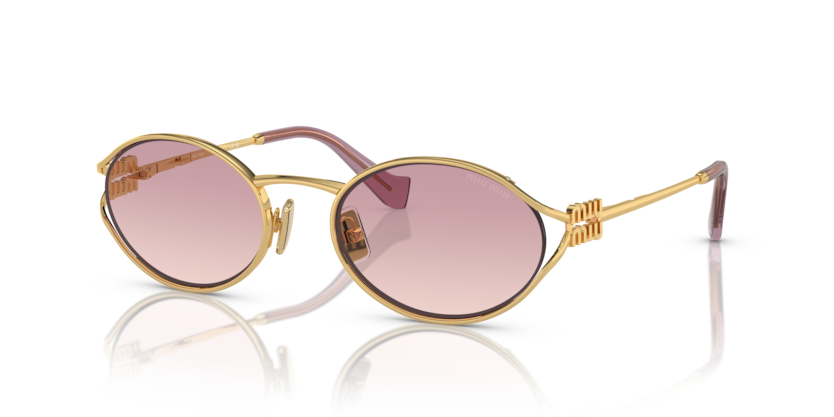 MIU MIU Oval Metal Sunglasses