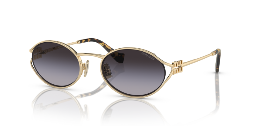 MIU MIU Oval Metal Sunglasses