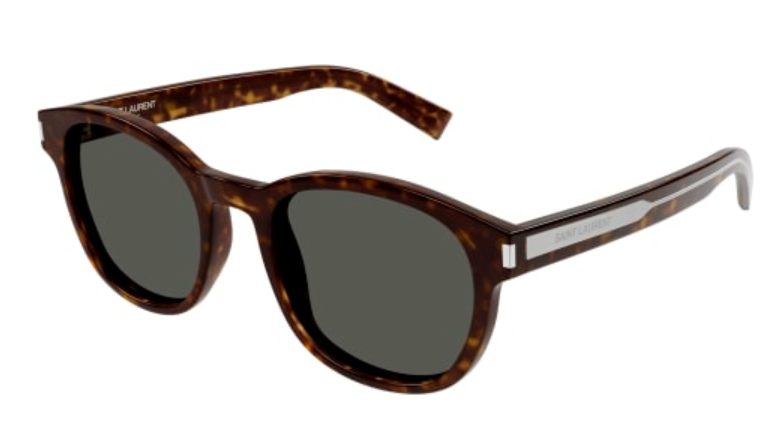Saint Laurent Round Square Acetate Sunglasses