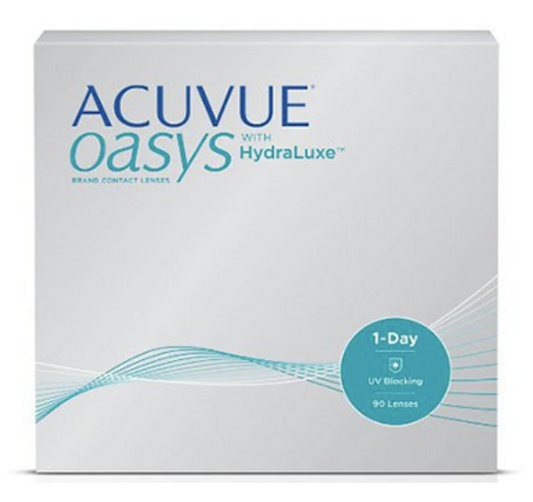 ACUVUE Oasys with HydraLuxe 1-Day 90pack  ($71/Box after Rebate)