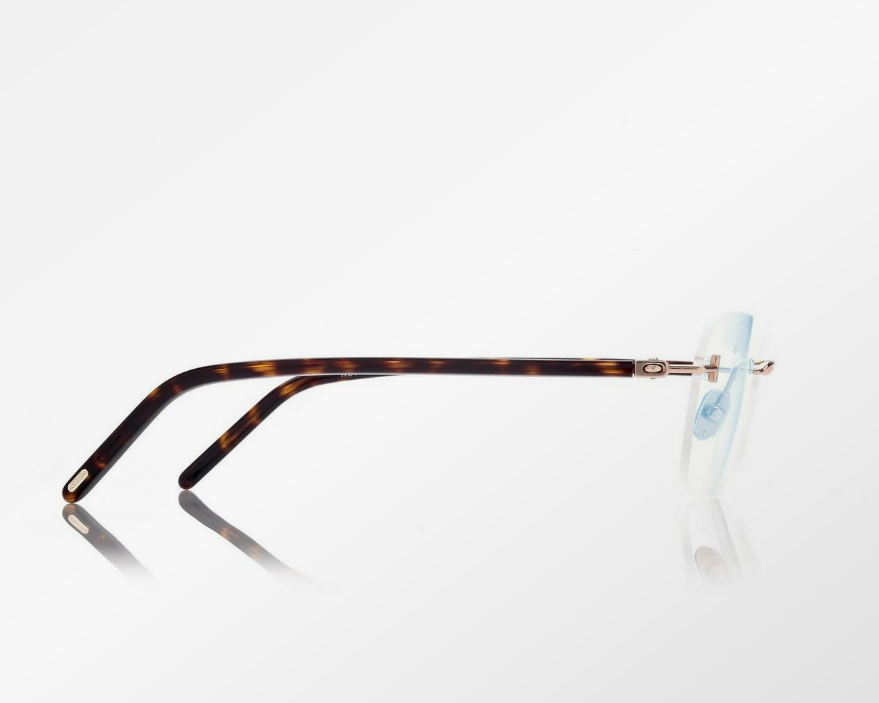 Tom Ford Blue Block Rectangular Eyeglasses