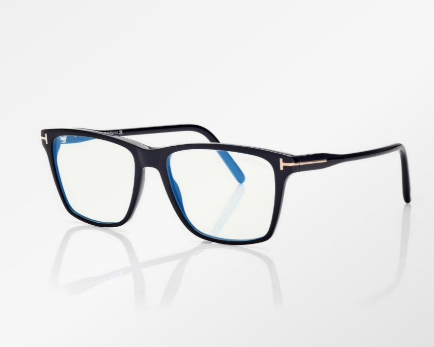 Tom Ford Blue Block Square Eyeglasses