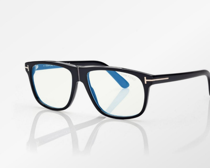 Tom Ford Blue Block Square Eyeglasses