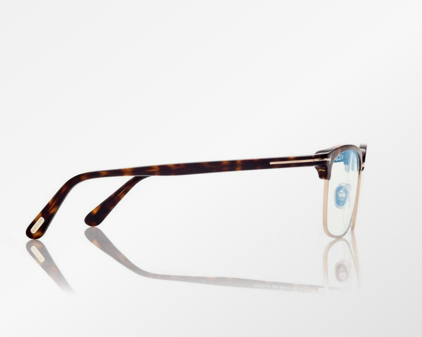 Tom Ford Blue Block Square Shape Eyeglasses