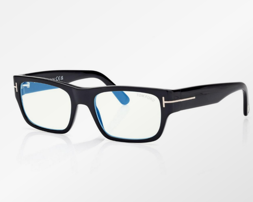 Tom Ford Blue Block Rectangular Eyeglasses