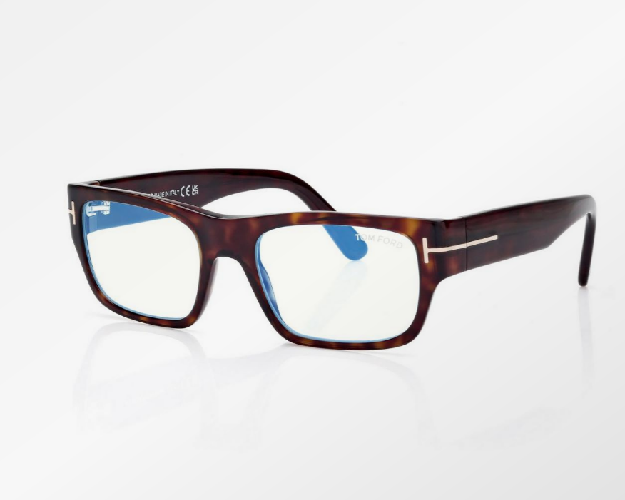 Tom Ford Blue Block Rectangular Eyeglasses