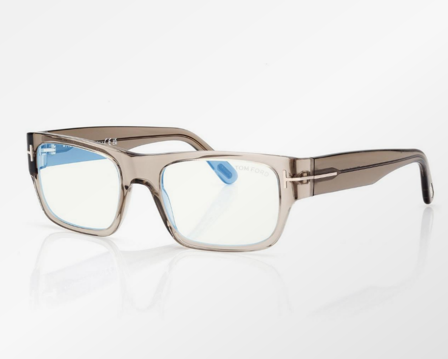 Tom Ford Blue Block Rectangular Eyeglasses