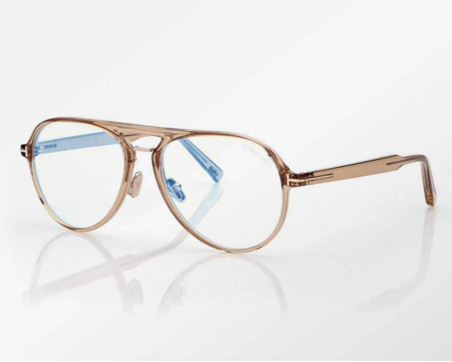 Tom Ford Blue Block Pilot Eyeglasses