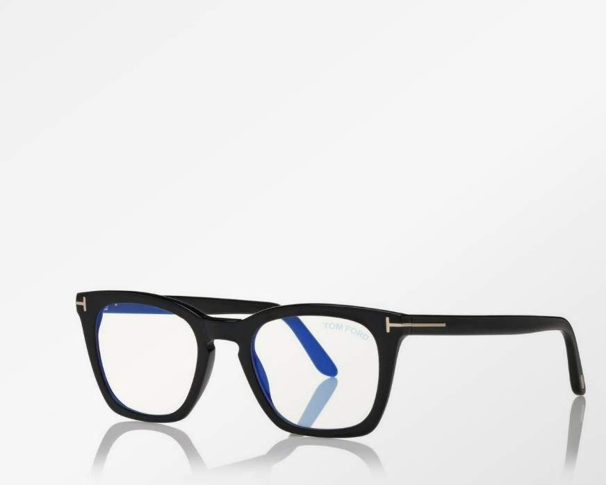 Tom Ford Blue Block Square Eyeglasses