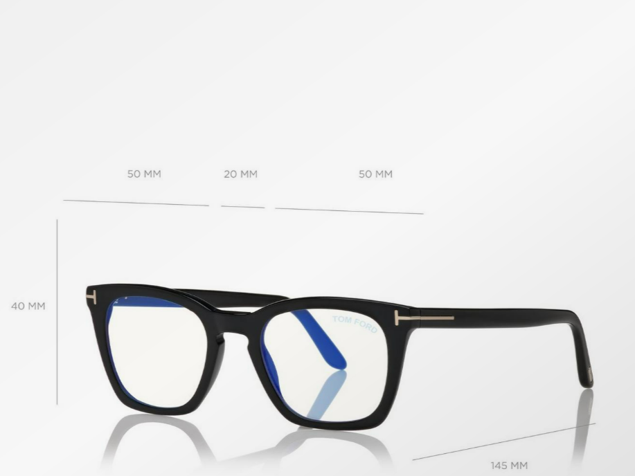 Tom Ford Blue Block Square Eyeglasses
