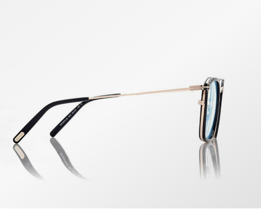 Tom Ford Blue Block Round Eyeglasses