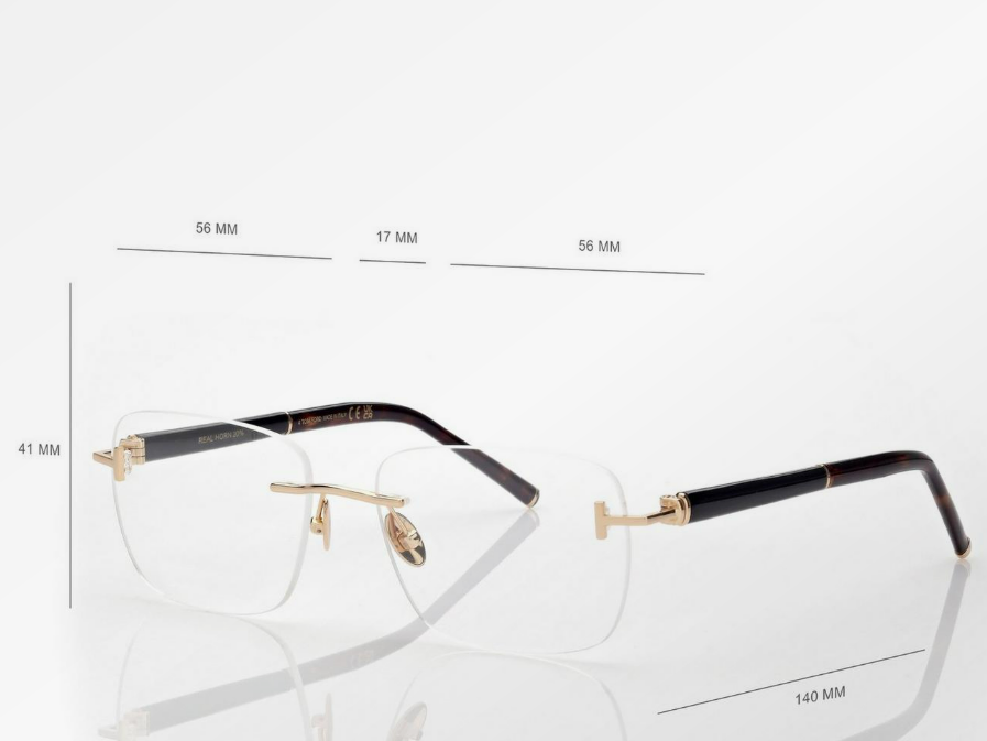 Tom Ford Horn and Titanium Rectangular