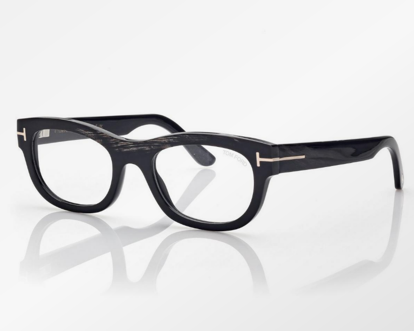 Tom Ford Rectangular Horn Eyeglasses