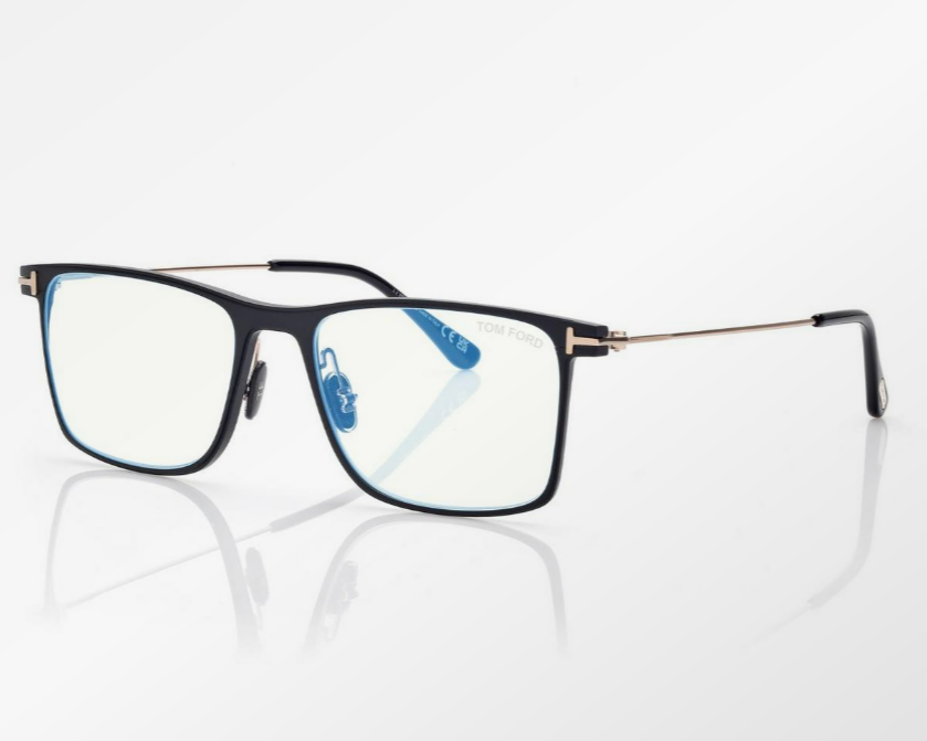 Tom Ford Blue Block Square Eyeglasses