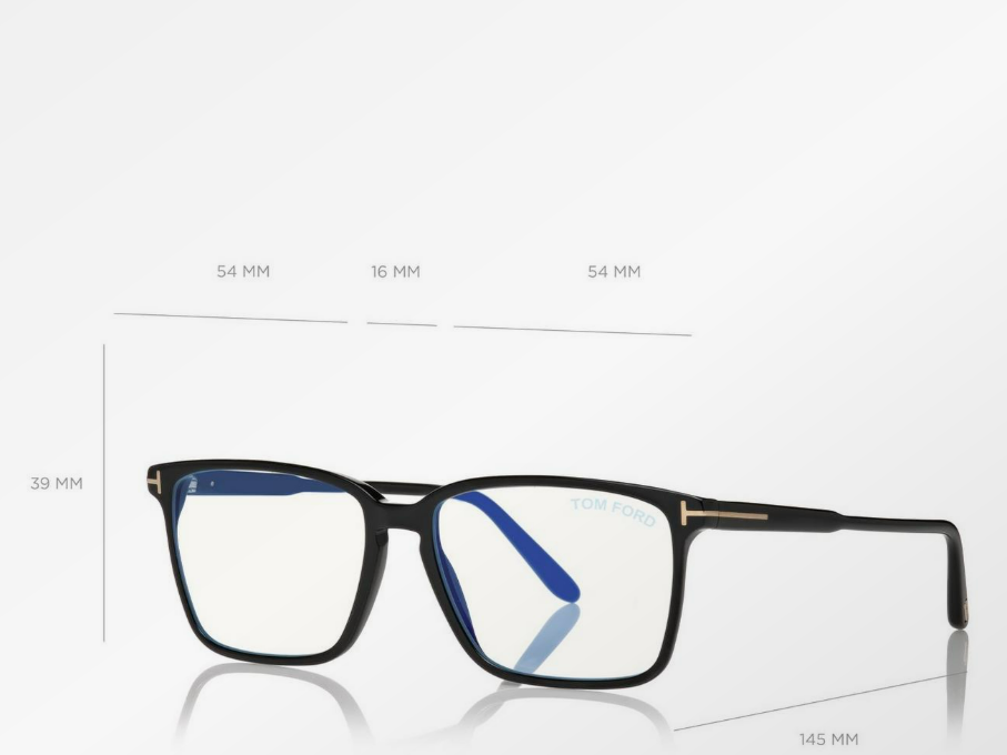 Tom Ford Blue Block Soft Square Eyeglasses