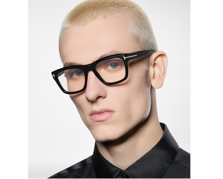 Tom Ford Blue Block Icon Blue Block Square Eyeglasses