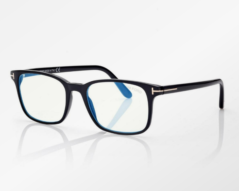 Tom Ford Blue Block Square Eyeglasses