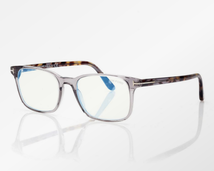 Tom Ford Blue Block Square Eyeglasses