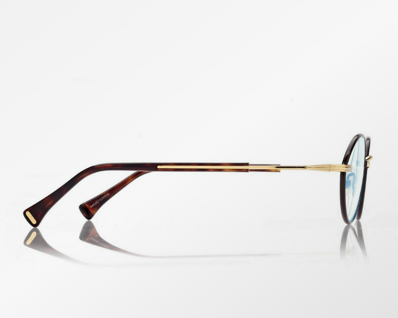 Tom Ford Blue Block Round Eyeglasses