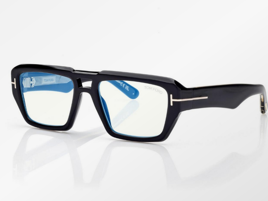 Tom Ford Icon Blue Block Navigator Eyeglasses