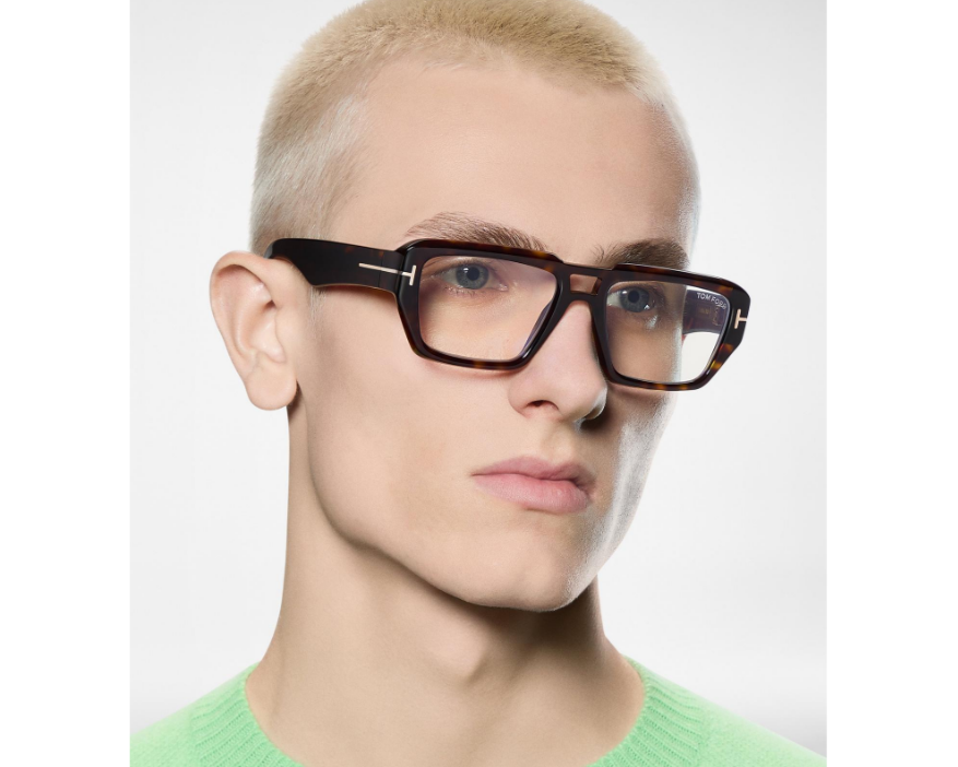 Tom Ford Icon Blue Block Navigator Eyeglasses