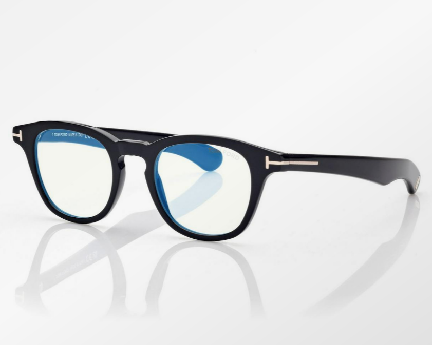 Tom Ford Blue Block Round Eyeglasses