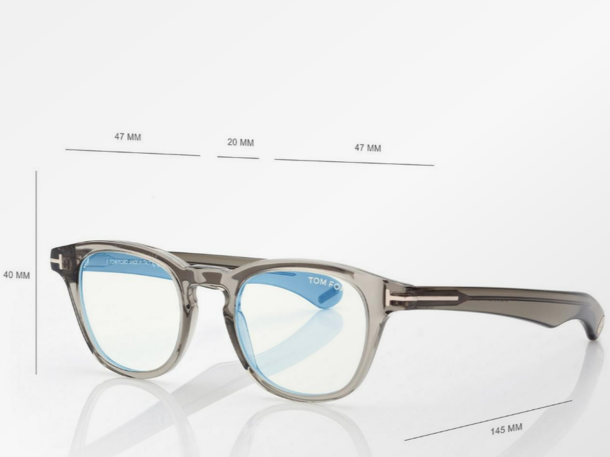 Tom Ford Blue Block Round Eyeglasses