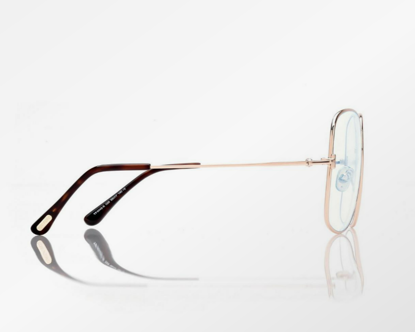 Tom Ford Blue Block Square Eyeglasses