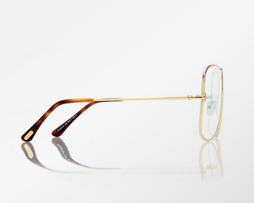 Tom Ford Blue Block Square Eyeglasses