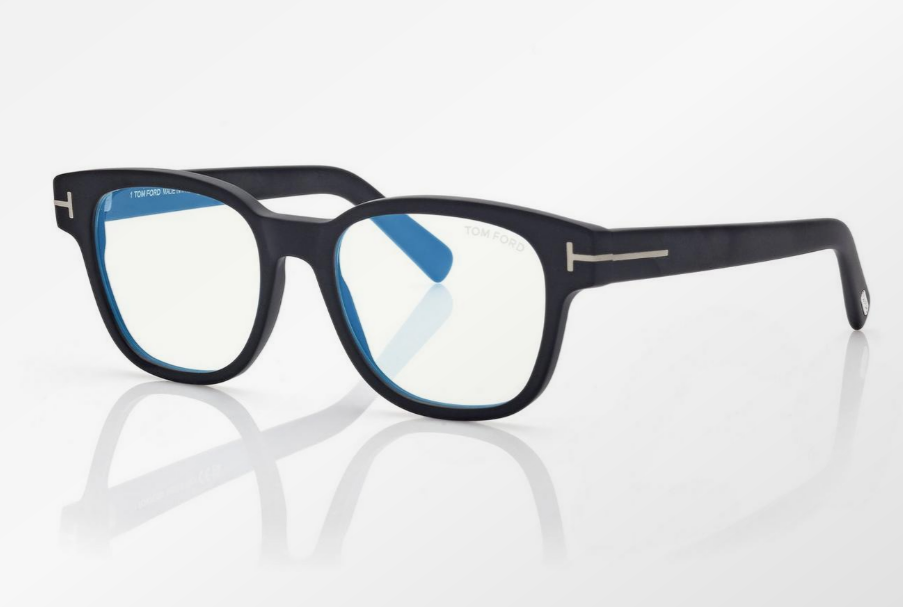 Tom Ford Blue Block Square Eyeglasses