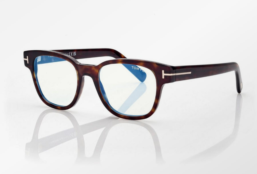 Tom Ford Blue Block Square Eyeglasses