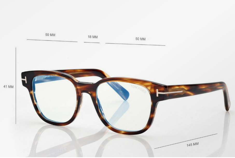 Tom Ford Blue Block Square Eyeglasses