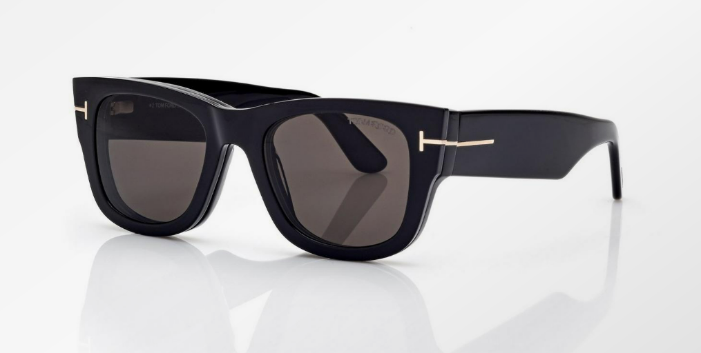Tom Ford Blue Block Square Opticals with Clip on Sunglasses