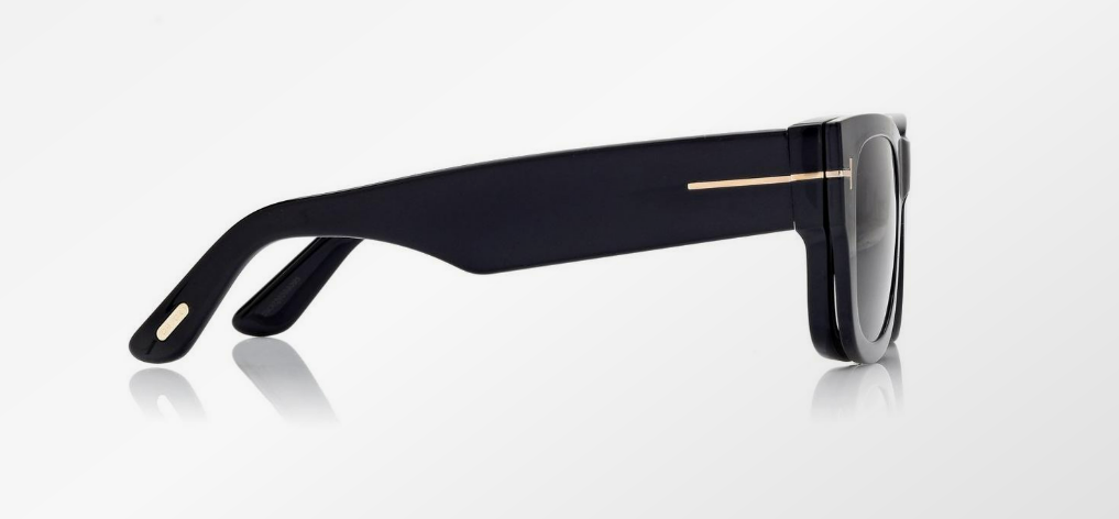 Tom Ford Blue Block Square Opticals with Clip on Sunglasses