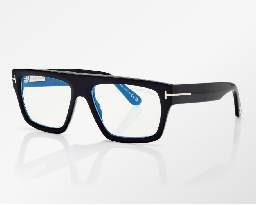 Tom Ford Blue Block Rectangular Eyeglasses