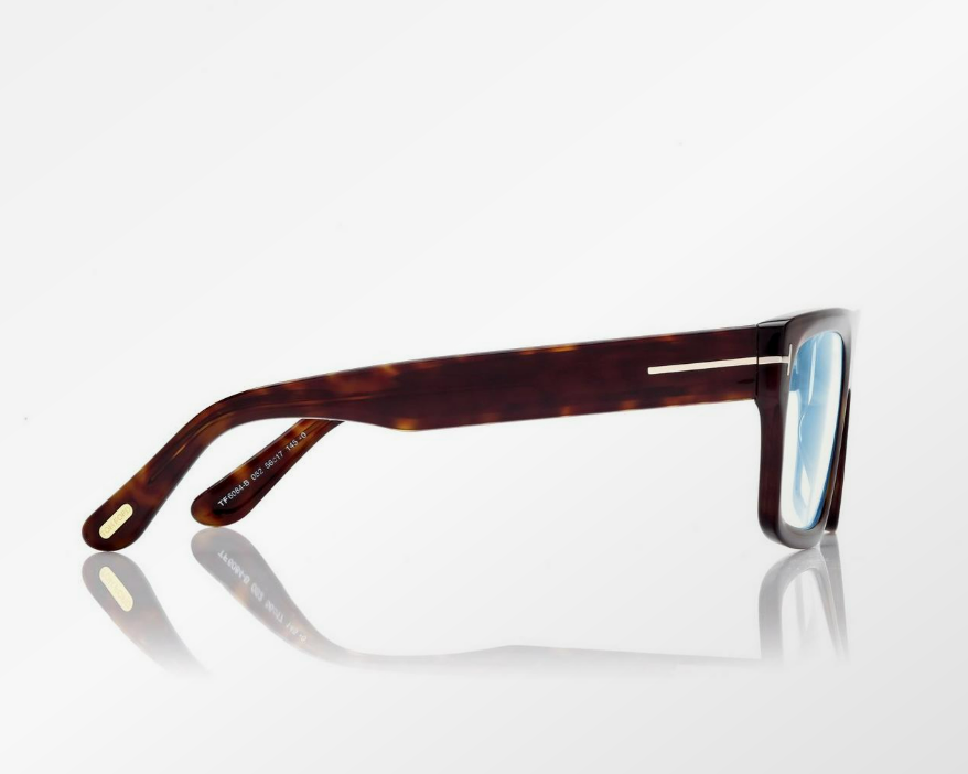 Tom Ford Blue Block Rectangular Eyeglasses