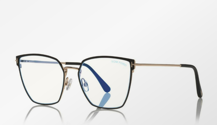 Tom Ford Blue Block Soft Square Eyeglasses