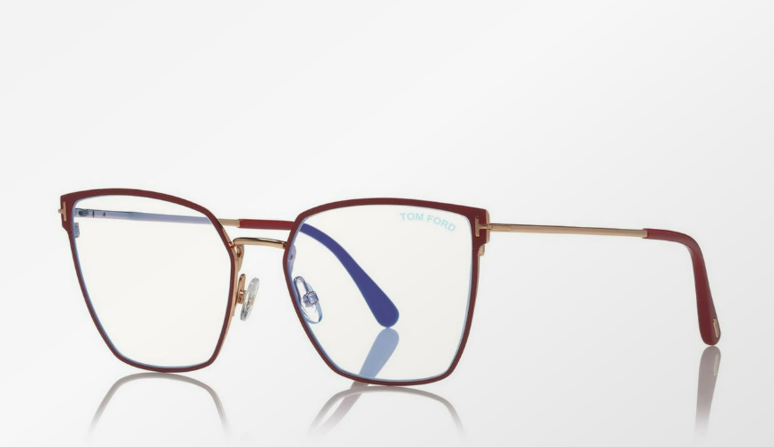 Tom Ford Blue Block Soft Square Eyeglasses