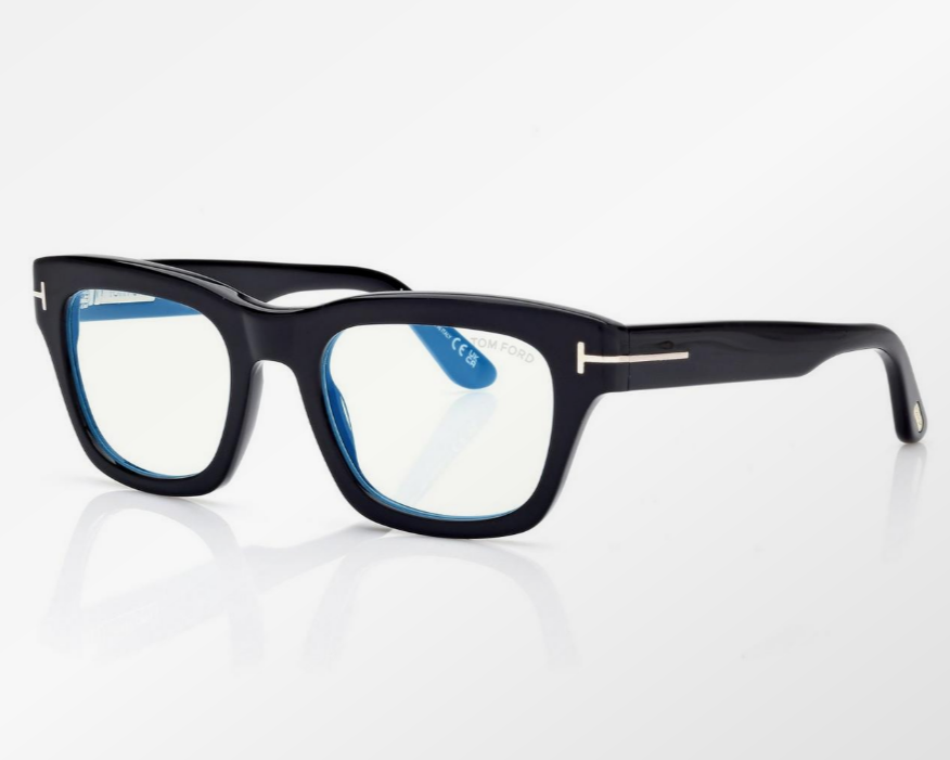 Tom Ford Blue Block Rectangular Eyeglasses