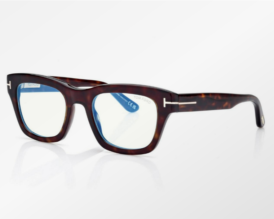 Tom Ford Blue Block Rectangular Eyeglasses