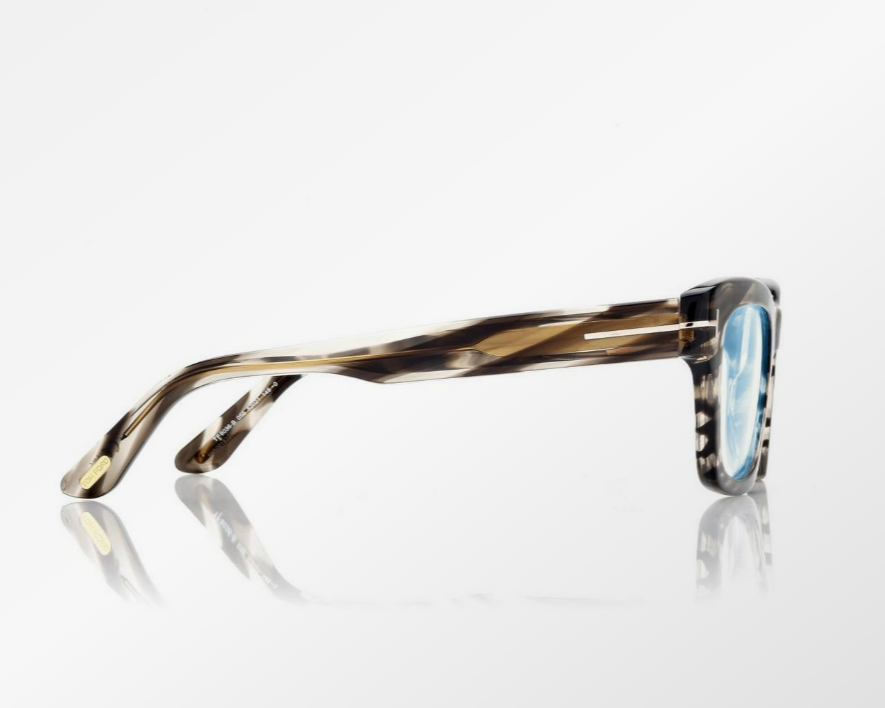 Tom Ford Blue Block Rectangular Eyeglasses